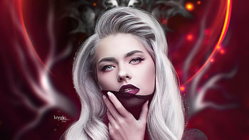 Try Us, mask, girls, artist, artwork, digital-art, deviantart HD wallpaper