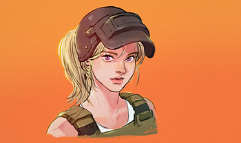 PUBG, beautiful girl, artwork HD wallpaper