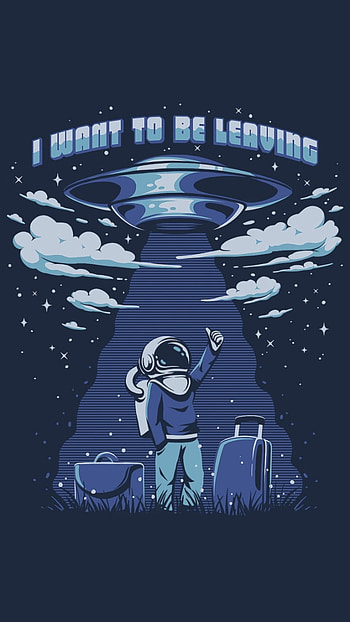 I Want to be Leaving, humor, Sci Fi, UFO HD phone wallpaper