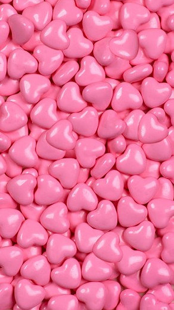 Light Pink, Heart Shape Gems HD phone wallpaper