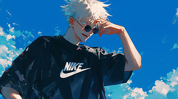 Satoru Gojo Nike - Jujutsu Kaisen Anime, Anime, Nike, Jujutsu Kaisen, Satoru Gojo HD wallpaper