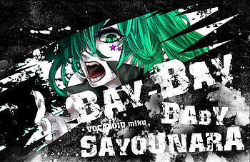 Hatsune Miku - Love is War, blue, black, awesome, song, stars, vocaloid, beauty, nice, miku, music, vocaloids, hatsune, aqua eyes, japanese, program, white, hatsune miku, girl, aqua, beautiful, diva, purple, anime, pretty, aqua hair, green, cool, idol, virtual, bye HD wallpaper