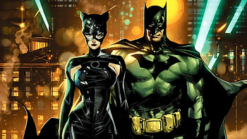 Batman & Catwoman, Batman, Catwoman, Jorge Jiménez HD wallpaper