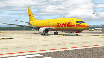 DHL, IXEG 737-300, Livery, Aircraft HD wallpaper