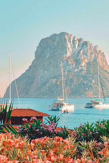Ibiza Spain, Famous destination, Beautiful scenery, Artistic representation HD phone wallpaper