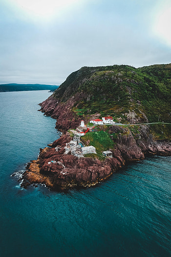 Nature, Sea, Building, Rocks, Lighthouse, Slope HD phone wallpaper