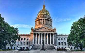West Virginia, Capitol, Charleston, Landmark HD wallpaper