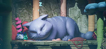 Split Fiction: Moon Market Cat, Split Fiction, cat, Abyss HD wallpaper