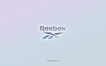 Reebok logo, cut out 3d text, white background, Reebok 3d logo, Reebok emblem, Reebok, embossed logo, Reebok 3d emblem HD wallpaper