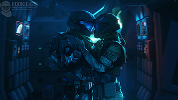 Halo Valentine Day , halo, games, deviantart HD wallpaper