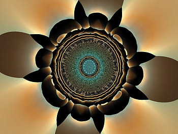 medicinewheel, brown, wheel, fractals HD wallpaper