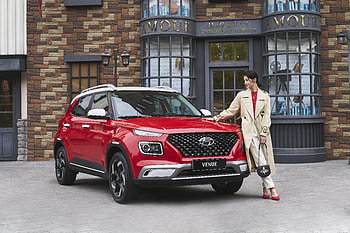 Hyundai Venue "London Red", vehicle HD wallpaper