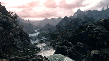 Skyrim Landscape HD wallpaper