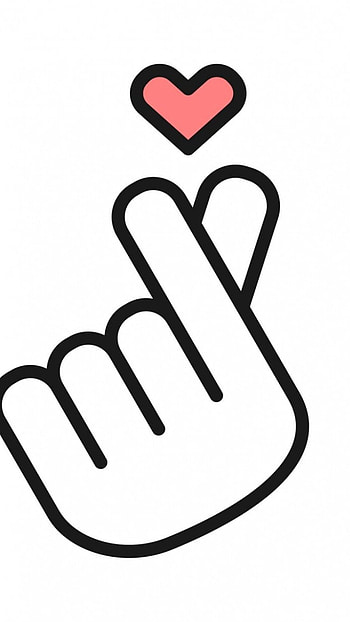 Finger Heart, Love Finger Heart HD phone wallpaper