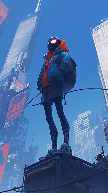 Anime-Inspired Spider Hero , Comic, spider man, Anime HD phone wallpaper