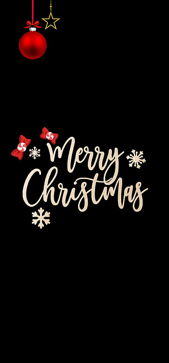 Merry Christmas, Red, magenta, Love, Black, Samsung, Huawei, Mi, Realme HD phone wallpaper
