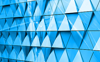 light blue 3d triangle background, , light blue 3d background, glass triangles, creative 3d blue background, light blue 3d glass triangles HD wallpaper