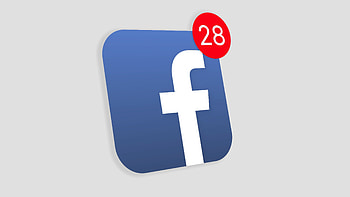 Facebook logo, App icon, Popup notification, Social media HD wallpaper