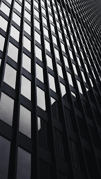 Cities, Building, Reflection, Bw, Chb, Facade HD phone wallpaper