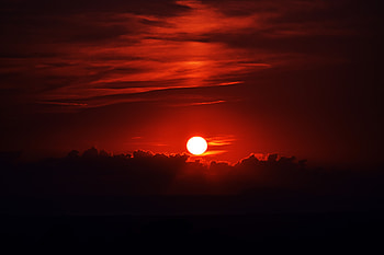 Sunset, Sky, Sun, Twilight, Dark, Dusk HD wallpaper
