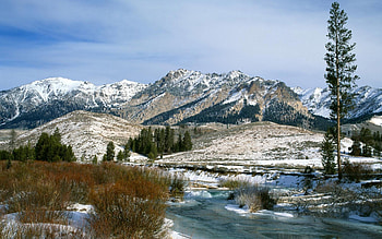 Landscape, Rivers, Mountains HD wallpaper