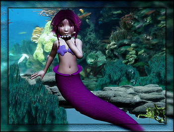 Mermaid Sadie, sea, purple, mermaid, sadie, ocean HD wallpaper
