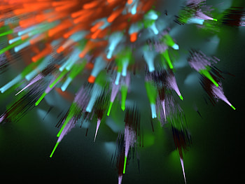 Abstract, Beams, Rays, Multicolored, Motley, Fractal, Explosion HD wallpaper