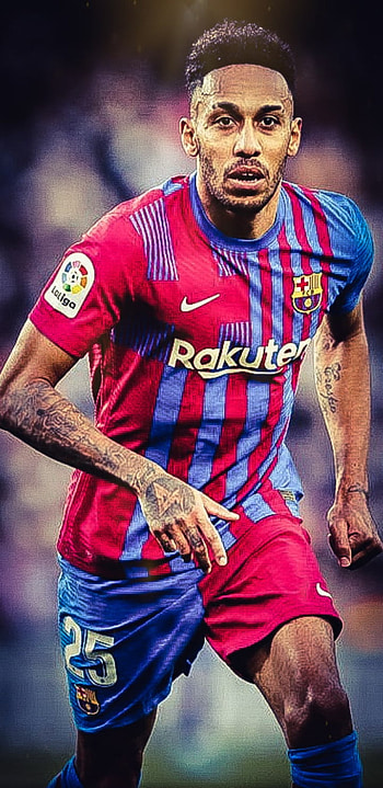 Aubameyang, barca, barcelona, laliga HD phone wallpaper