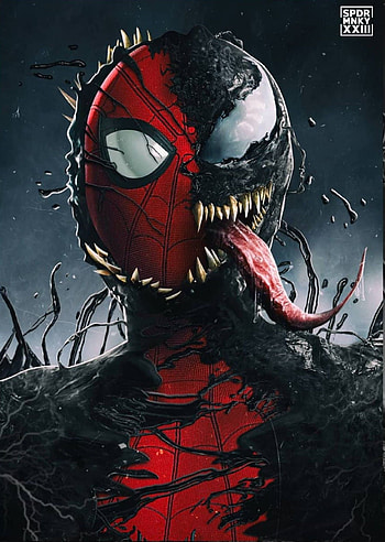 Spider-man y venom, Spider-man y venom symbiote, Spider-verse HD phone wallpaper