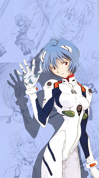 Rei Ayanami, art, cartoon HD phone wallpaper