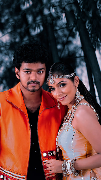 Pokkirri, tamil movie, vijay, asin HD phone wallpaper