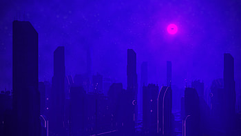 Neon Glow Skyscrapers , neon, artist, artwork, digital-art, skyscraper HD wallpaper