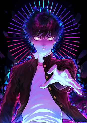 Mob Psycho 100, ArtStation showcase, Stunning illustrations, Unique style HD phone wallpaper