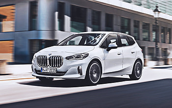 BMW 223i Active Tourer, motion blur, 2021 cars, U06, german cars, BMW U06, minivans, BMW HD wallpaper