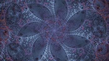 Blue Circles Intersection Shape Art Patterns Abstract HD wallpaper