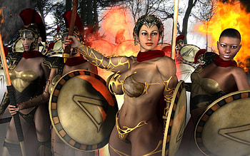 Spartan Queen, daz3d, fantasy, woman, female HD wallpaper