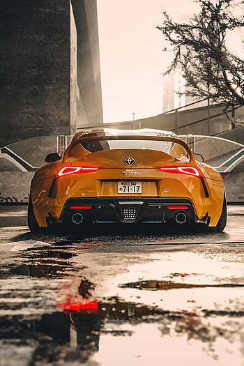 Toyota Supra Powerhouse: Urban Night, vehicle HD phone wallpaper