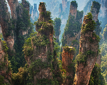 Zhangjiajie, Breathtaking scenery, Magical landscape, Nature's wonder HD wallpaper