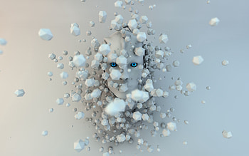 Abstract, Mask, Balls, Face HD wallpaper