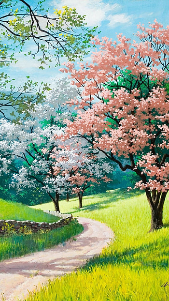 Spring Background, Trees HD phone wallpaper