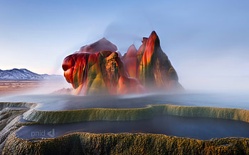Fly Ranch Geyser, world HD wallpaper
