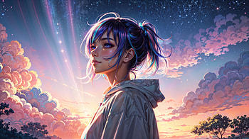 Sparkling In Eyes Anime Girl , anime-girl, anime, artist, artwork, digital-art, deviantart HD wallpaper