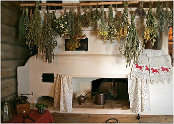*Russian oven *, rusi, bucatarie, ierburi, leacuri HD wallpaper