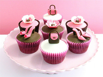 Sweets for sweet Luna, luna, pink, sweets, cupcakes HD wallpaper