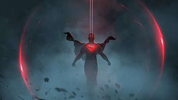 Superman Ray Eye, superman, superheroes, artwork, minimalism, minimalist HD wallpaper