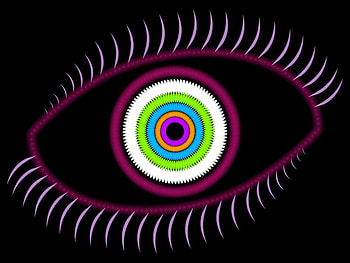 the colorful eye, blue, colorful, white, black, eyes, colors, the eyes, purple, pink, violet, green, the eye, eye HD wallpaper