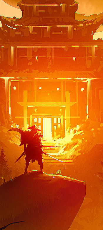Revenge, fantasy, samurai HD phone wallpaper