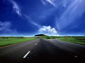 Landscape, Sky, Roads HD wallpaper