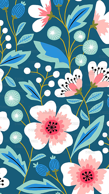 Spoonflower, Pink Blue Design HD phone wallpaper