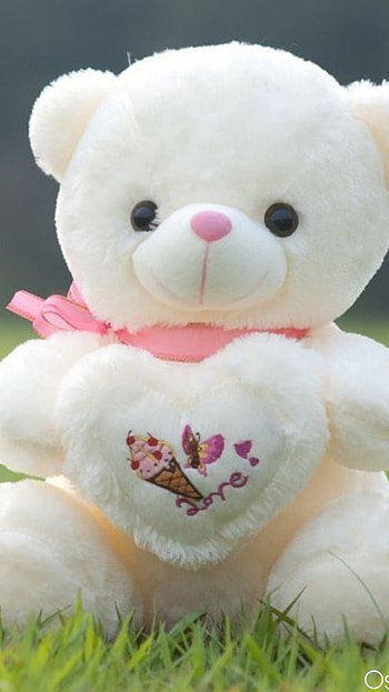 Beautiful Teddy Bear, White Love Toy HD phone wallpaper